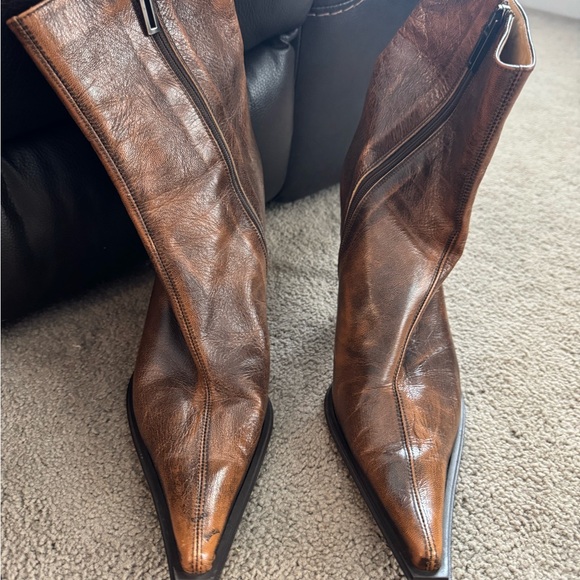 Almost new TIFFI Italian leather boots, I am a size 10 just for reference. - Picture 6 of 10